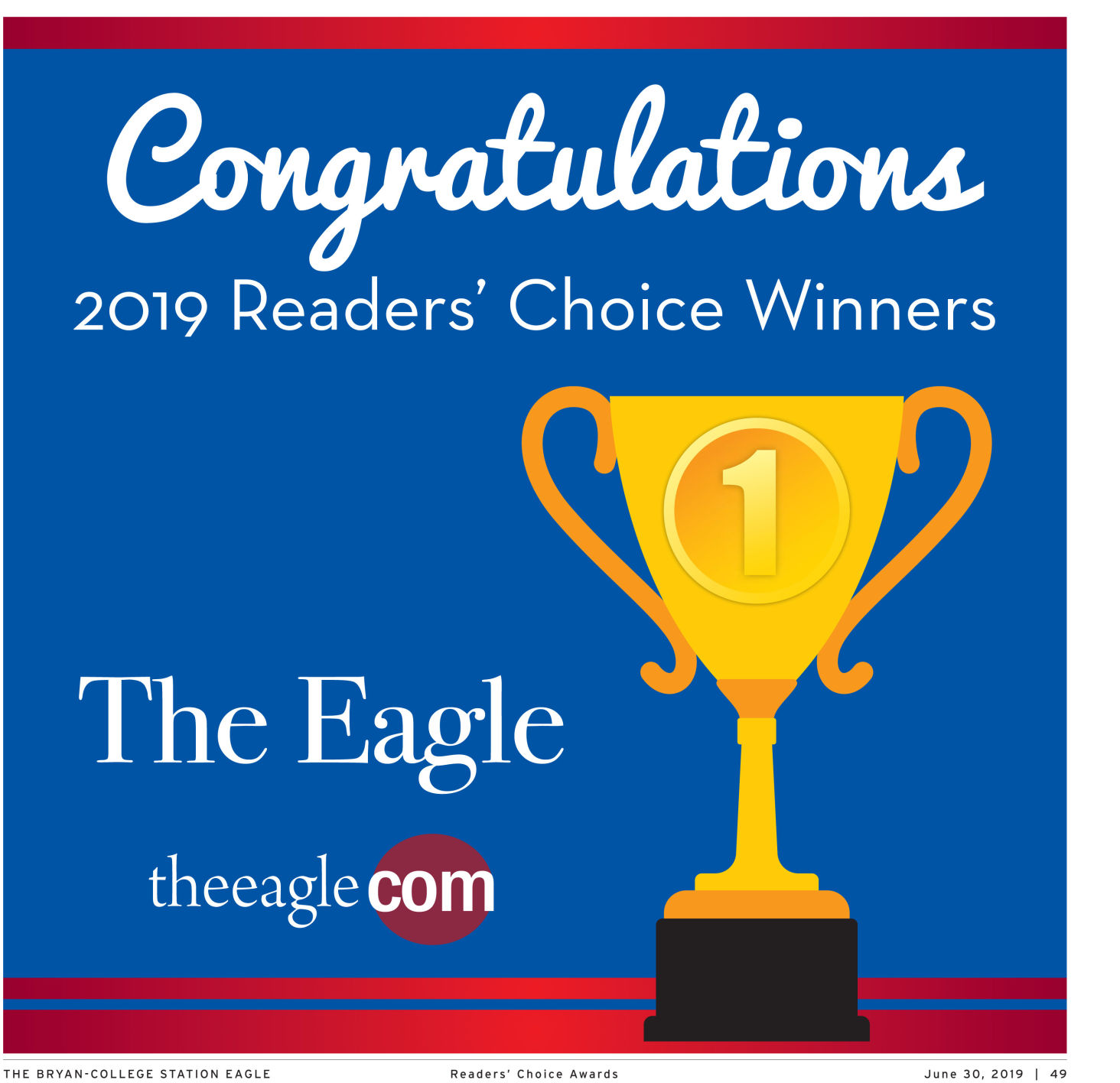 The Eagle Readers' Choice Award 2019